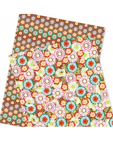 Wrapping Paper - WP4964-HAL026 - Flowers Pattern
